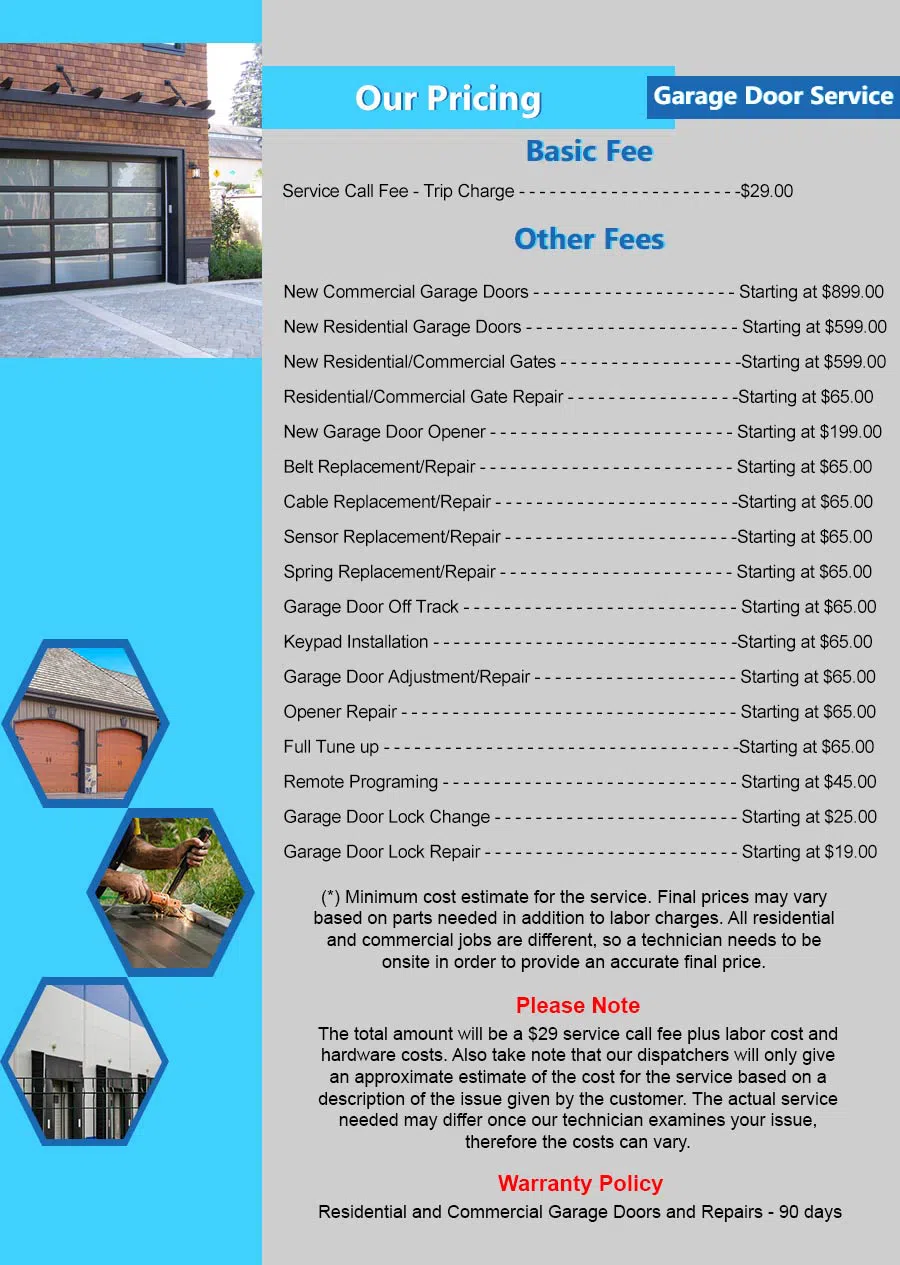 Capitol Garage Door Service Forest Hill, MD 410-855-4658 - pricelist4