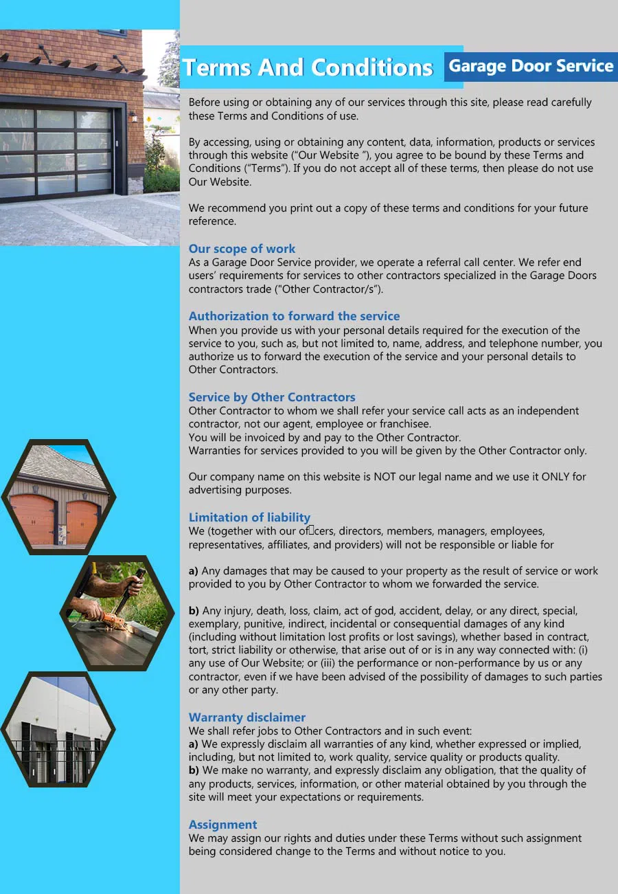 Capitol Garage Door Service Forest Hill, MD 410-855-4658 - terms4